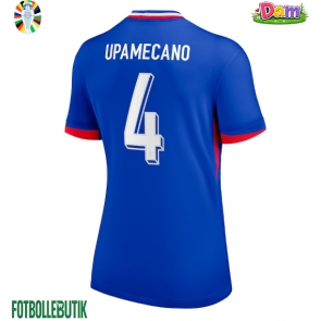 Frankrike Dayot Upamecano #4 Hemmatröja Kvinnor EM 2024 Kortärmad